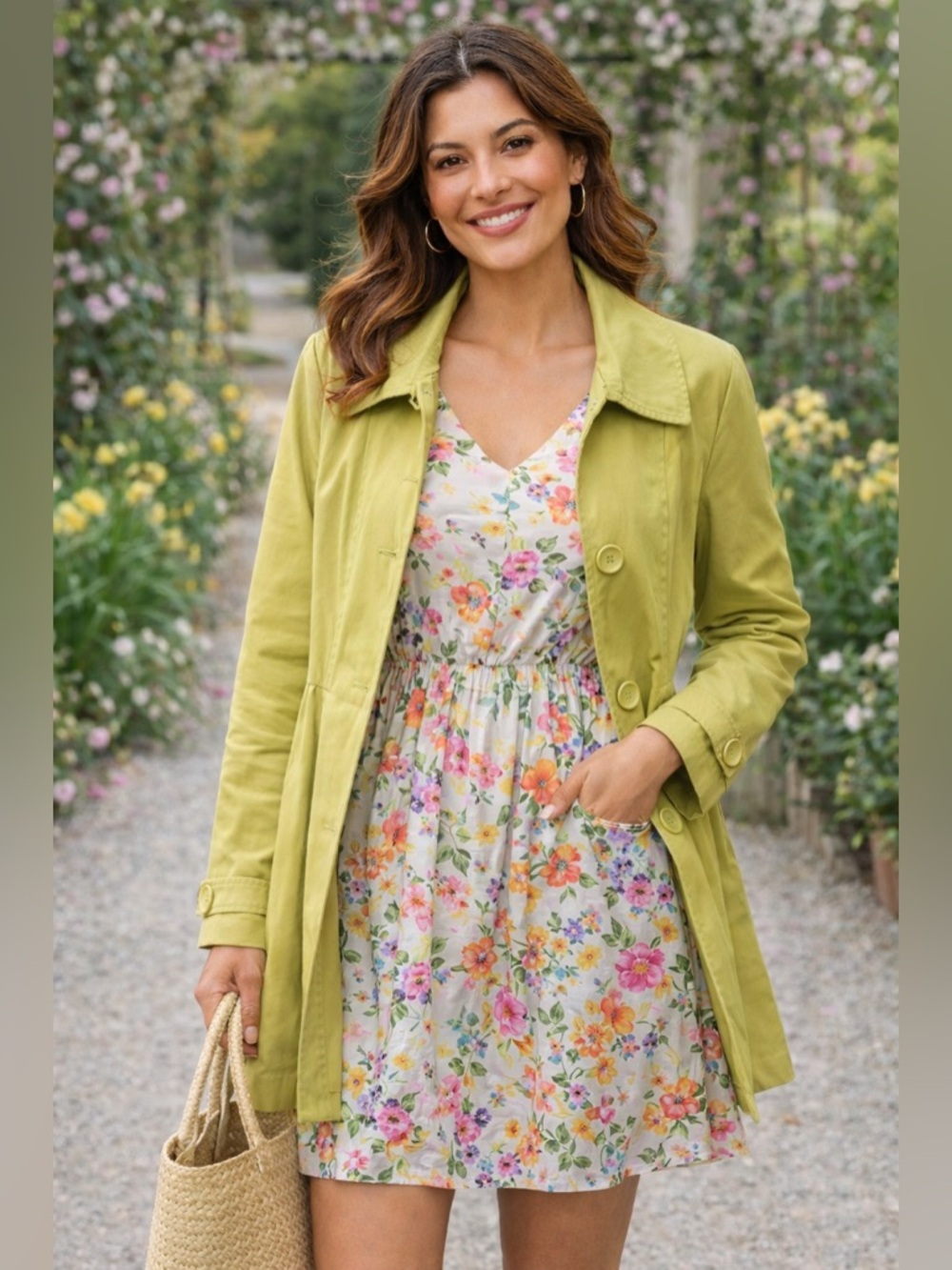 Weatherproof Garment Company Lime Green Spring Jacket Size S